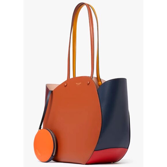 kate spade new york Tote Exterior Bags & Handbags for Women  S Kate Spade Dotty Medium Multicolor Leather Tote Bag + Pouch K8812 NWT $398